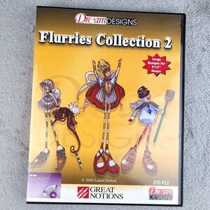 Dream Design Flurries Collection #2 Laurel Nelson 2006 CD Fairy Embroidery